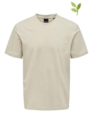 ONLY & SONS Koszulka "Max" w kolorze beżowym rozmiar: XXL