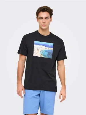 ONLY & SONS Koszulka "Max" w kolorze granatowym rozmiar: XXL