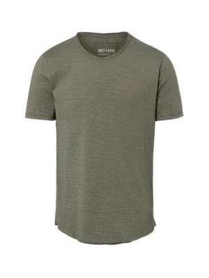 Only&Sons Koszulka męska - ONSBenne Longy Mężczyźni Bawełna szary jednolity,