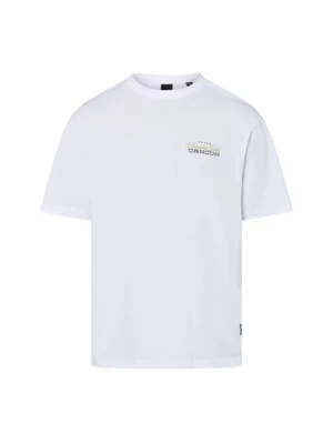 Only&Sons Koszulka męska - Onskeane Mężczyźni Bawełna biały nadruk,