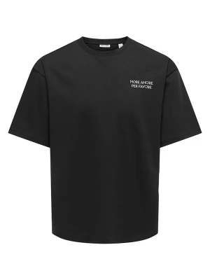 ONLY & SONS Koszulka "Onscaspian" w kolorze czarnym rozmiar: XL