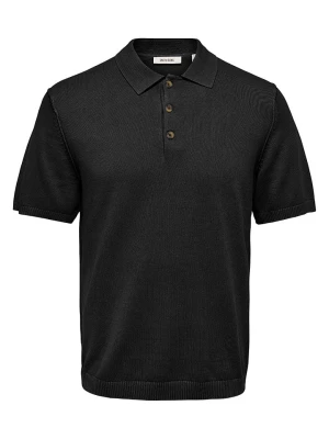 ONLY & SONS Koszulka polo "Onsgarson" w kolorze czarnym rozmiar: M