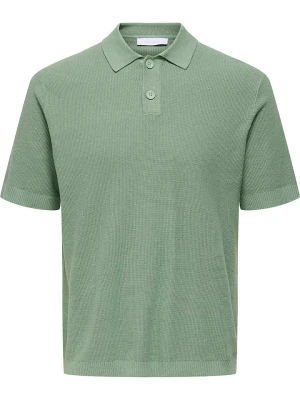 ONLY & SONS Koszulka polo "Tony" w kolorze zielonym rozmiar: XL