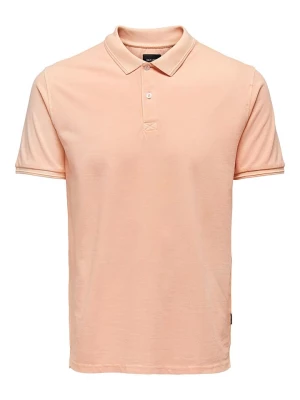 ONLY & SONS Koszulka polo "Travis" w kolorze pomarańczowym rozmiar: S