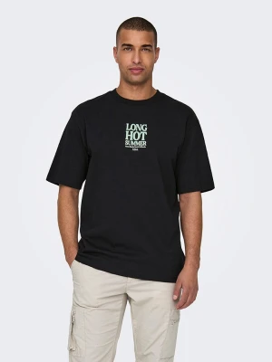 ONLY & SONS Koszulka w kolorze czarnym rozmiar: XL