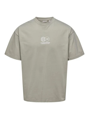 ONLY & SONS Koszulka w kolorze szarym rozmiar: S