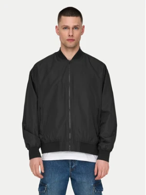 Only & Sons Kurtka bomber Gavin 22030757 Czarny Regular Fit