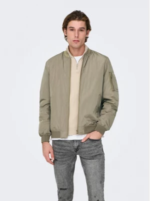 Only & Sons Kurtka bomber Joshua 22023287 Beżowy Regular Fit