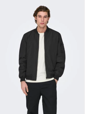 Only & Sons Kurtka bomber Joshua 22023287 Czarny Regular Fit