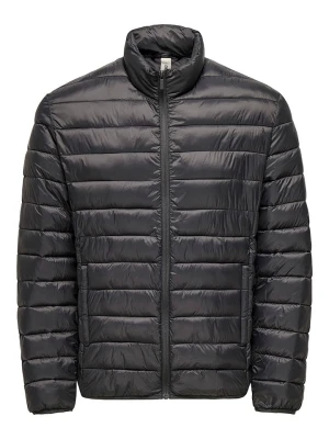 ONLY & SONS Kurtka pikowana "Gavin" w kolorze czarnym rozmiar: M