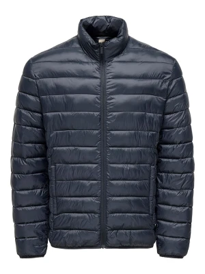 ONLY & SONS Kurtka pikowana "Gavin" w kolorze granatowym rozmiar: L