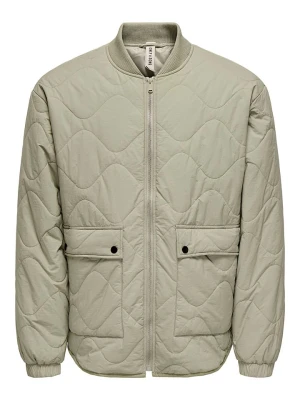 ONLY & SONS Kurtka pikowana "Wren" w kolorze beżowym rozmiar: XXL