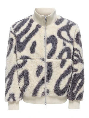 ONLY & SONS Kurtka polarowa "Ray" w kolorze niebiesko-białym rozmiar: XXL