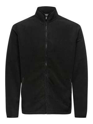 ONLY & SONS Kurtka polarowa "Sakeem" w kolorze czarnym rozmiar: XXL