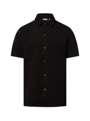 Only&Sons Męska koszula casual - ONSNewKodyl Mężczyźni Regular Fit czarny wypukły wzór tkaniny,