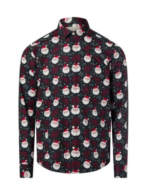 Only&Sons Męska koszula świąteczna - Onsalf Mężczyźni Slim Fit Bawełna niebieski|wielokolorowy wzorzysty,