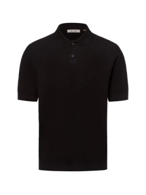 Only&Sons Męska koszulka polo z dzianiny - ONSTony Mężczyźni Bawełna czarny wypukły wzór tkaniny,