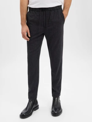 Only&Sons Męskie spodnie materiałowe - ONSLinus Mężczyźni Sztuczne włókno czarny marmurkowy,