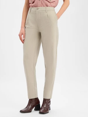 Only&Sons Męskie spodnie plisowane - Lou Eno Life Mężczyźni Sztuczne włókno beżowy jednolity,