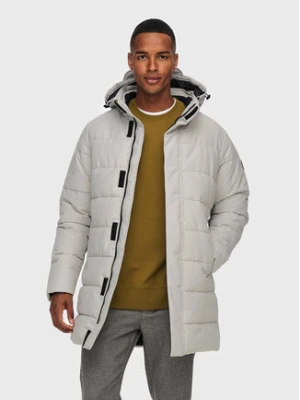 Only & Sons Płaszcz zimowy Carl Long 22020156 Szary Regular Fit