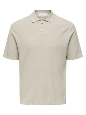 Only & Sons Polo Tony 22033571 Beżowy Regular Fit