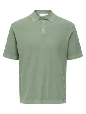 Only & Sons Polo Tony 22033571 Zielony Regular Fit