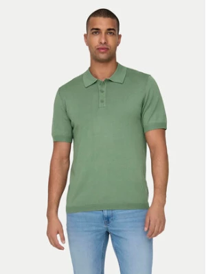 Only & Sons Polo Wyler 22022219 Zielony Regular Fit