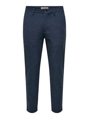 ONLY & SONS Spodnie chino "Mark" - Slim fit - w kolorze granatowym rozmiar: W31/L32