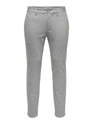 ONLY & SONS Spodnie chino "Mark" - Slim fit - w kolorze jasnoszarym rozmiar: W30/L32
