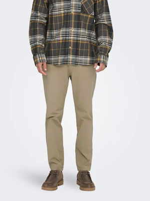 ONLY & SONS Spodnie chino w kolorze beżowym rozmiar: W32/L34