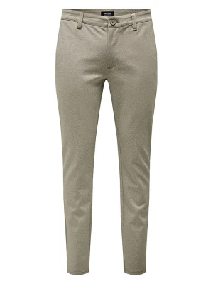 ONLY & SONS Spodnie chino w kolorze beżowym rozmiar: W34/L34
