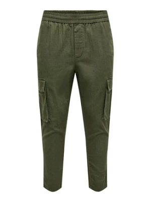 Only & Sons Spodnie materiałowe 22024998 Zielony Tapered Fit
