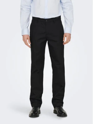 Only & Sons Spodnie materiałowe Edge-Ed 22024468 Czarny Relaxed Fit