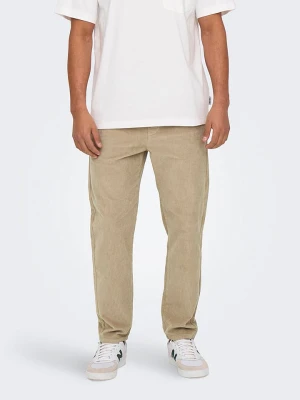 ONLY & SONS Spodnie w kolorze beżowym rozmiar: L