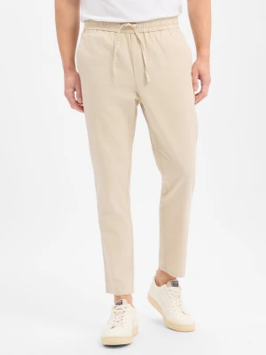 Only&Sons Spodnie z zawartością lnu - ONSLinus Mężczyźni Bawełna beżowy,