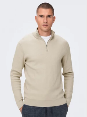 Only & Sons Sweter 22023210 Beżowy Regular Fit