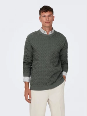 Only & Sons Sweter 22026559 Szary Regular Fit