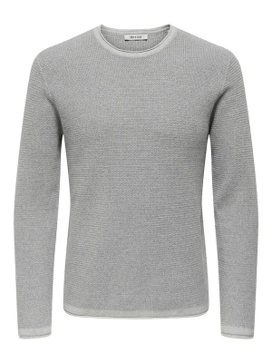 ONLY & SONS Sweter "Eric" w kolorze jasnoszarym rozmiar: L