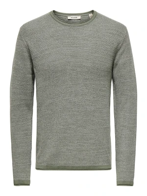 ONLY & SONS Sweter "Eric" w kolorze khaki rozmiar: M