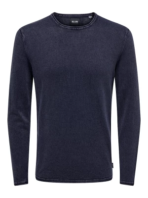 ONLY & SONS Sweter "Garson" w kolorze granatowym rozmiar: S