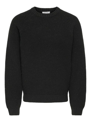 ONLY & SONS Sweter "Litus" w kolorze czarnym rozmiar: M