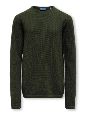Only&Sons Sweter "Panter" w kolorze khaki rozmiar: 122/128