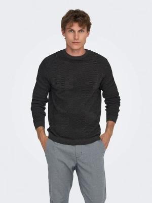 ONLY & SONS Sweter "Tapa" w kolorze czarnym rozmiar: XS