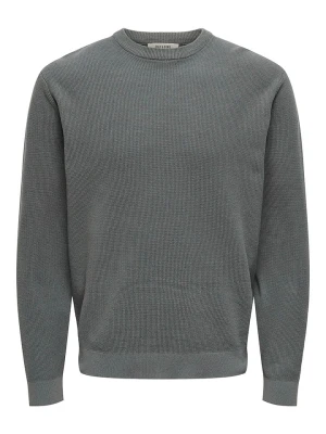ONLY & SONS Sweter "Tony" w kolorze szarym rozmiar: XL
