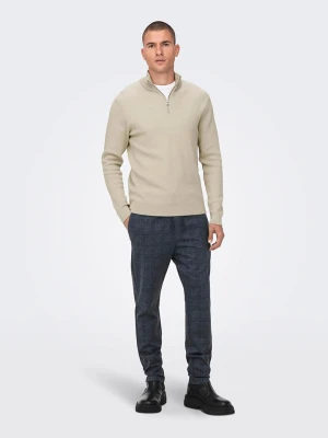 ONLY & SONS Sweter w kolorze beżowym rozmiar: L