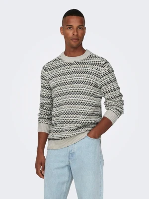 ONLY & SONS Sweter w kolorze beżowym rozmiar: S