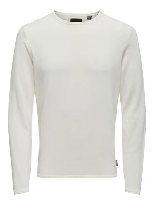 ONLY & SONS Sweter w kolorze kremowym rozmiar: S