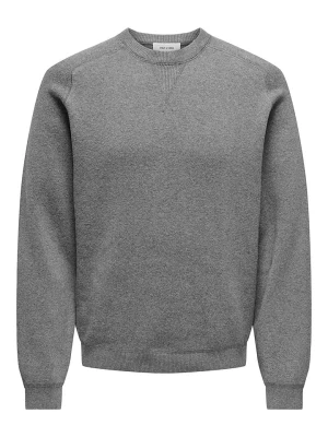 ONLY & SONS Sweter w kolorze szarym rozmiar: S
