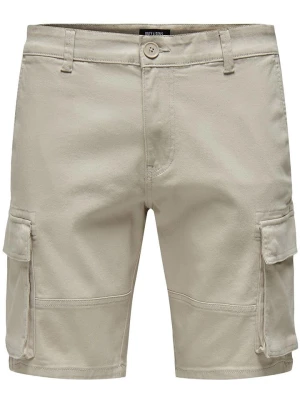 ONLY & SONS Szorty "Cam" w kolorze beżowym rozmiar: M