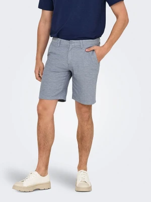 ONLY & SONS Szorty chino "Onsmark" w kolorze szarym rozmiar: M